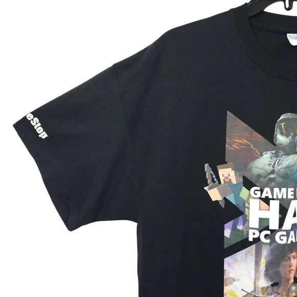 Game Pass Has PC Games Xbox T Shirt Mens XL GameStop Employee Shirt Gaming Halo - Picture 11 of 16